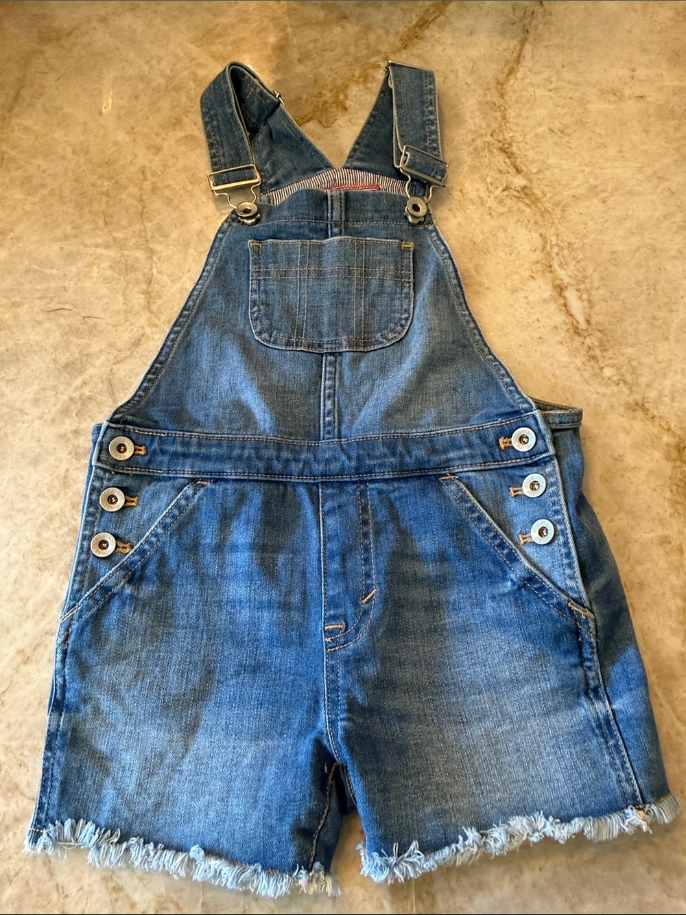Vineyard Vines Denim Blue Kids Overall Shorts